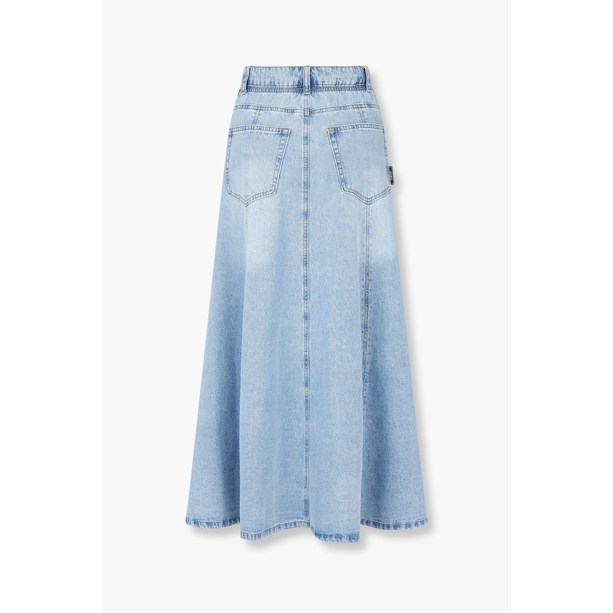 A-linjeformad denimkjol i maxilängd