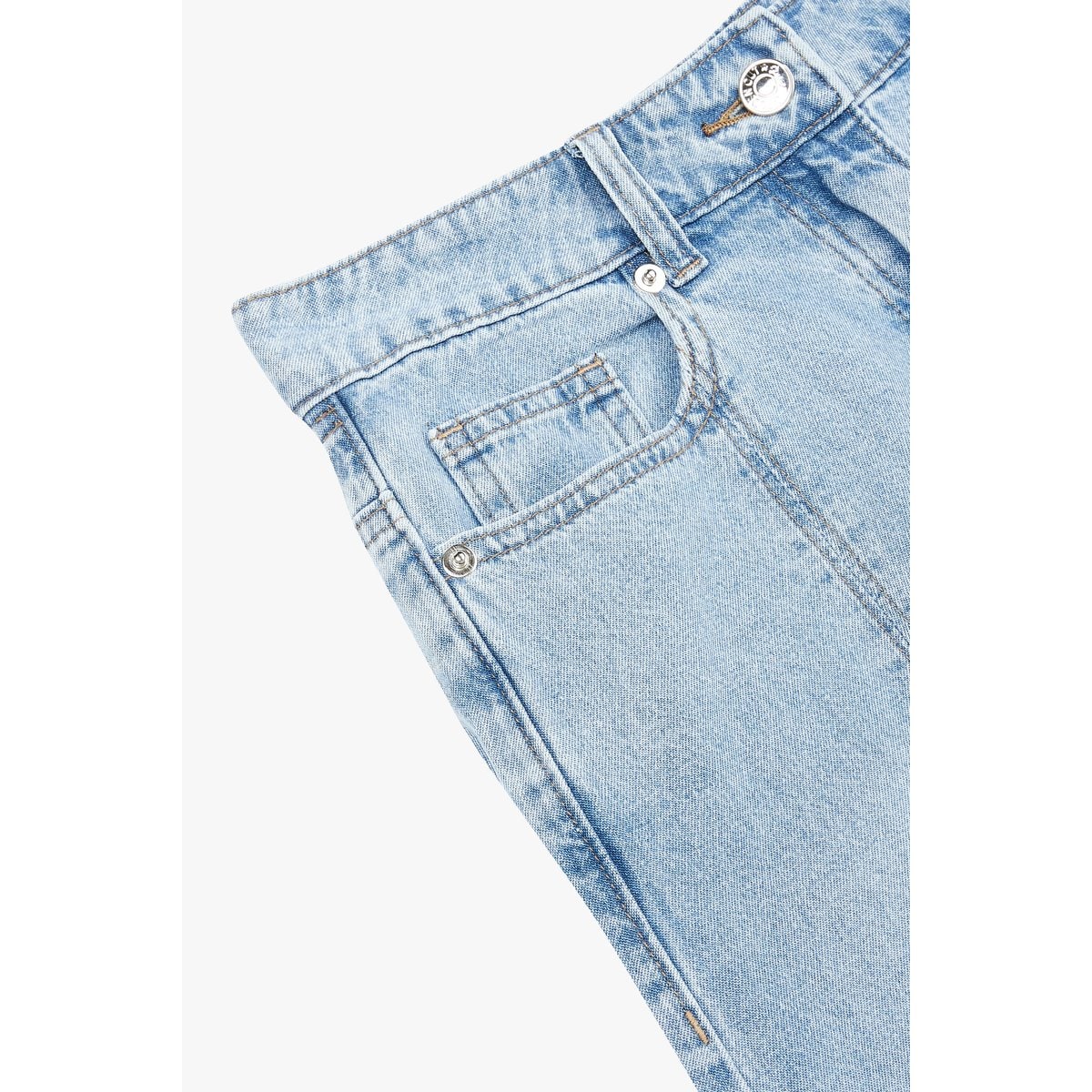 A-linjeformad denimkjol i maxilängd