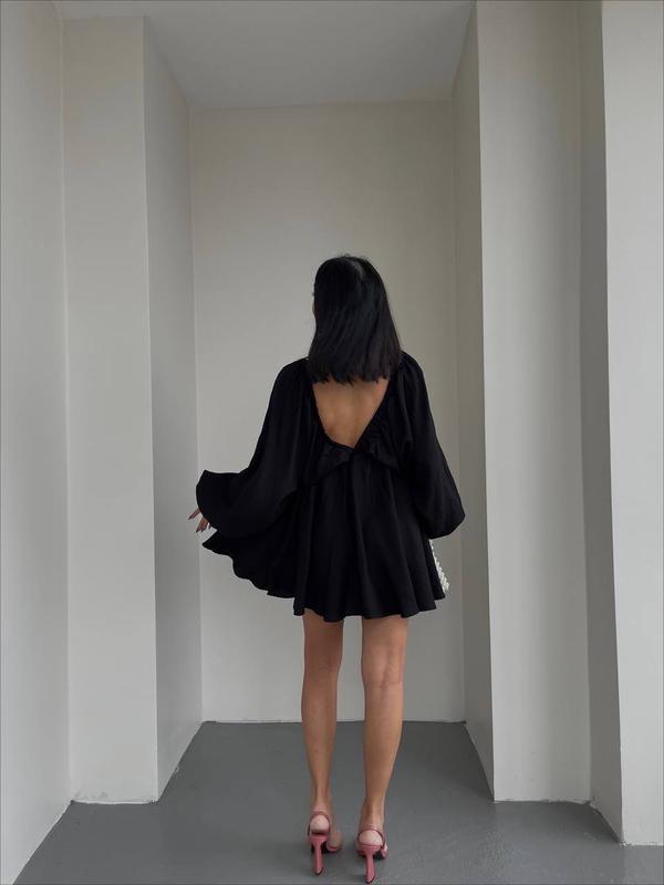 Boho off-shoulder miniklänning