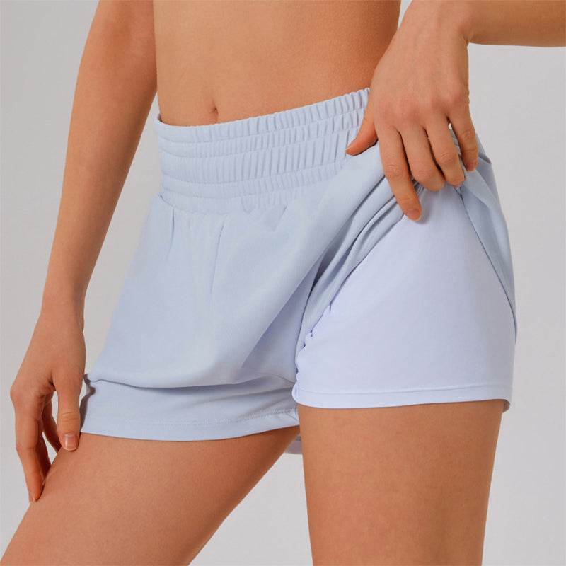 Lätta sportshorts med hög midja