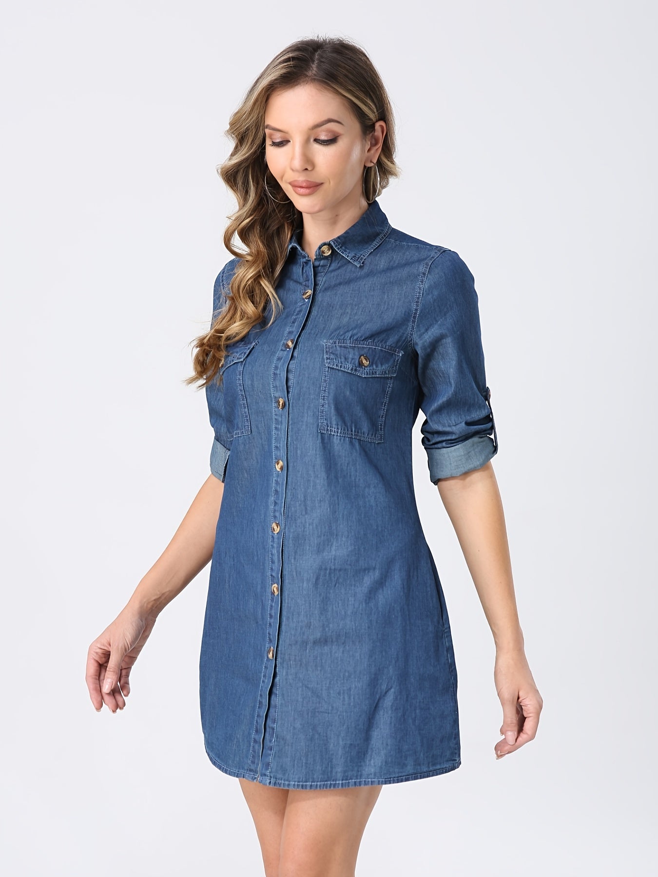 Löst sittande jeansskjorta/klänning