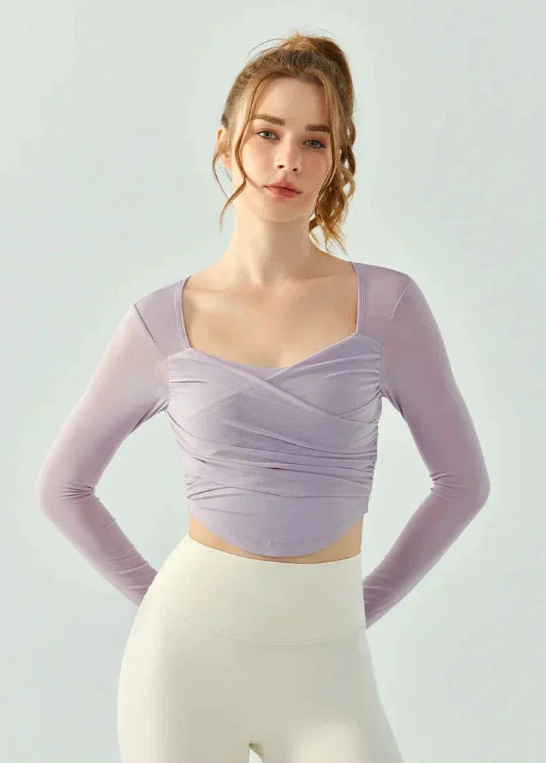 Snodd sport-T-shirt med bar rygg