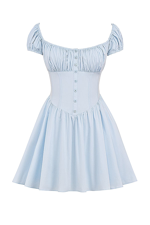 Off-shoulder Korsettklänning