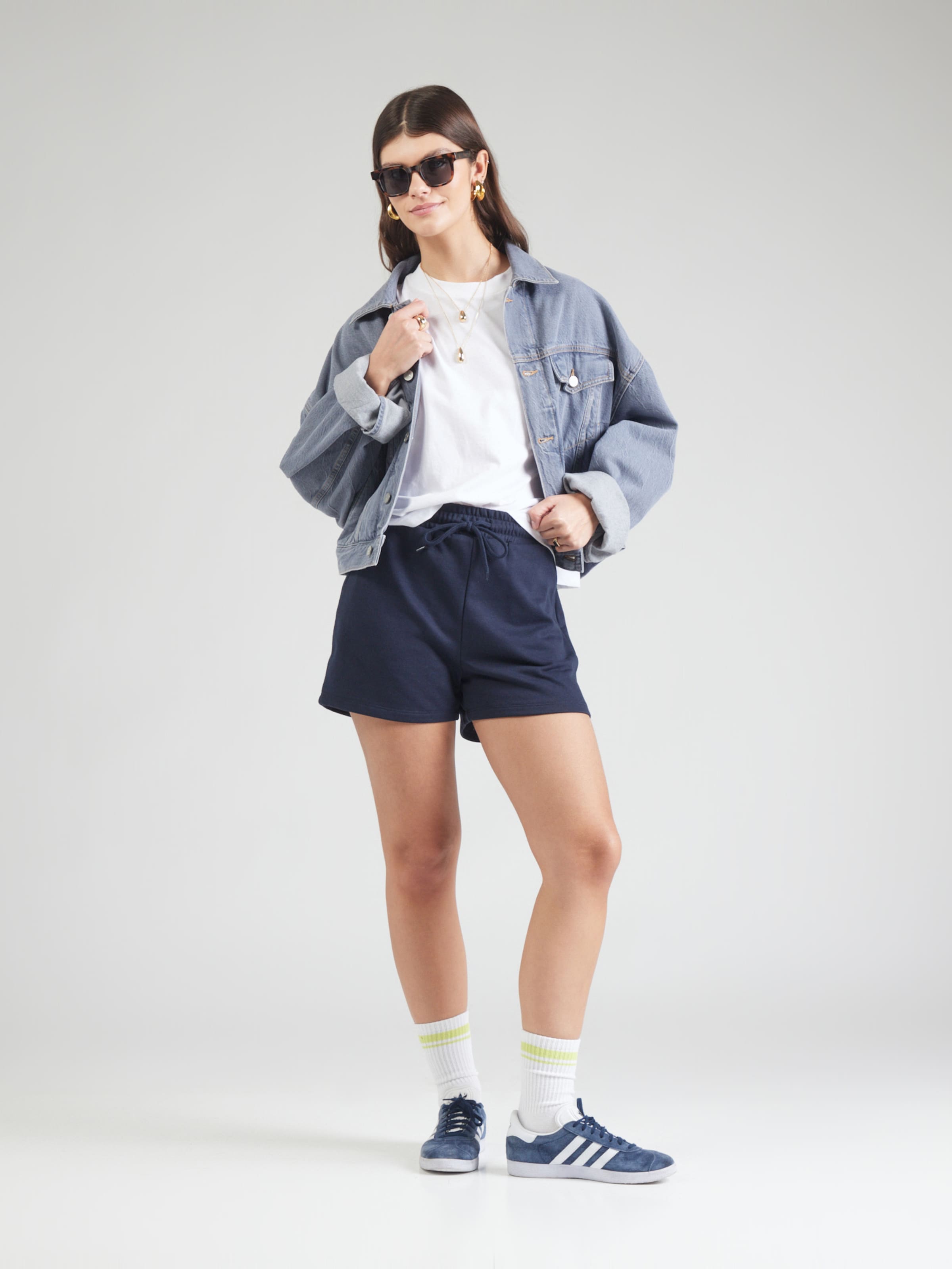 Mjuk sweatshorts med dragsko