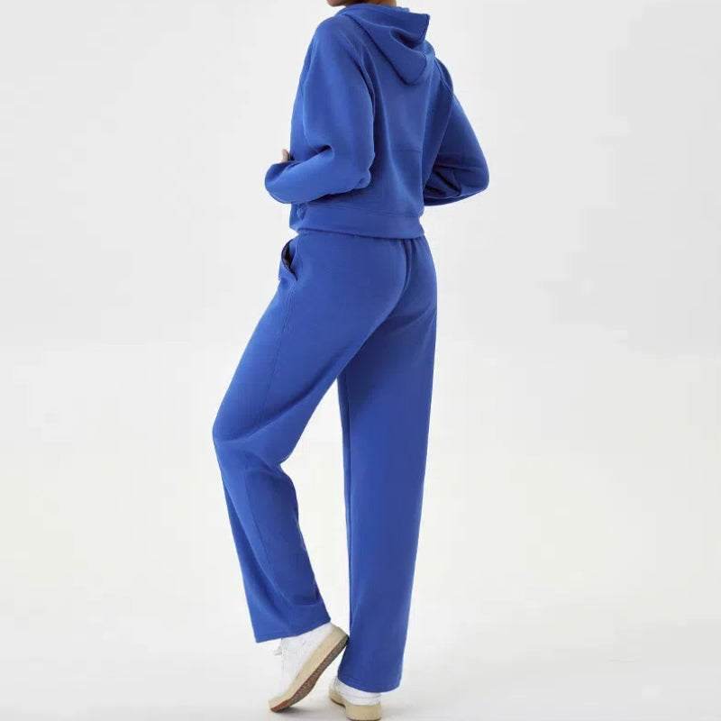 Bekväm loungeset med hoodie och byxor