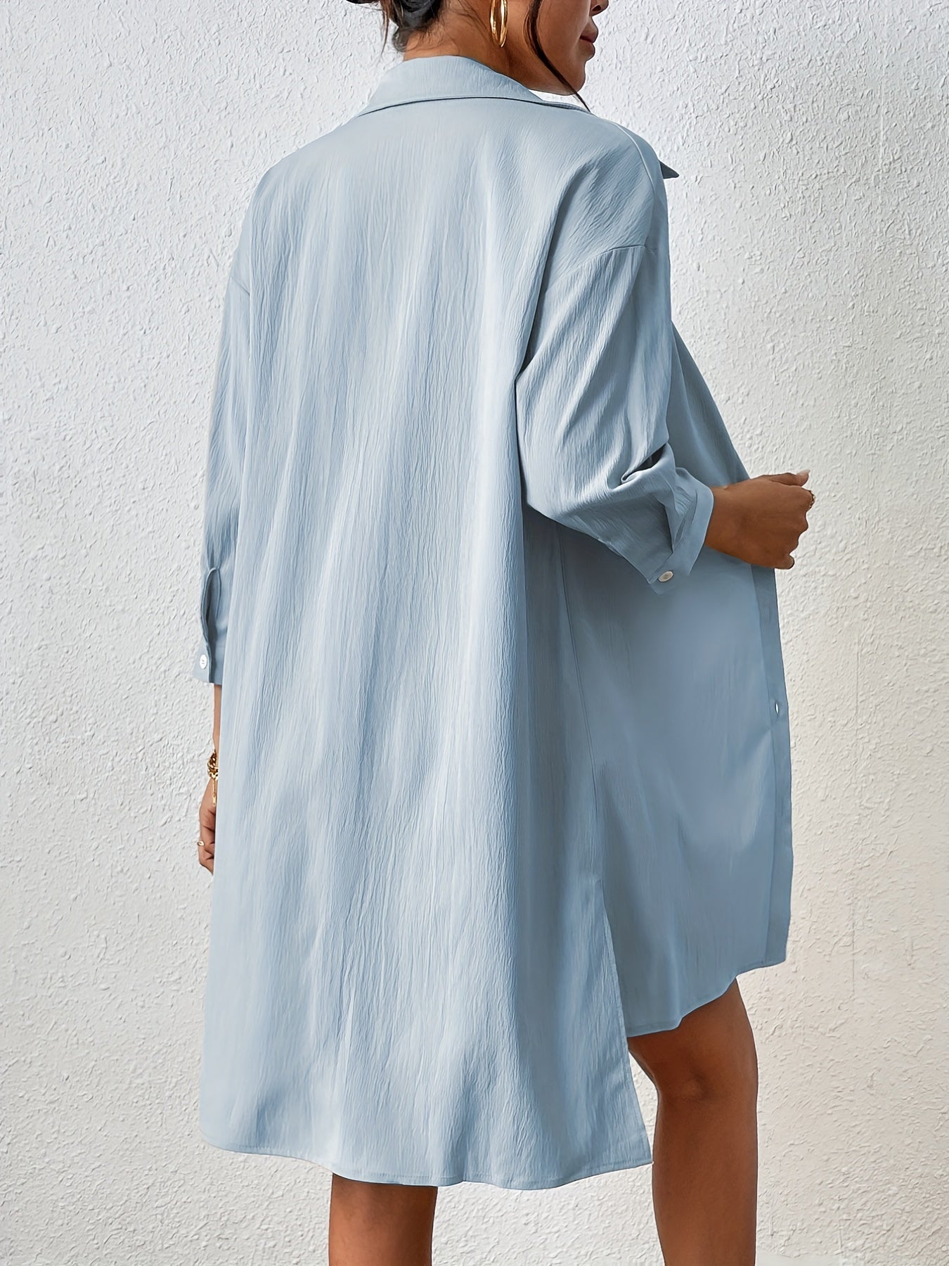 Knäppbar skjorta och shorts med resår i midjan