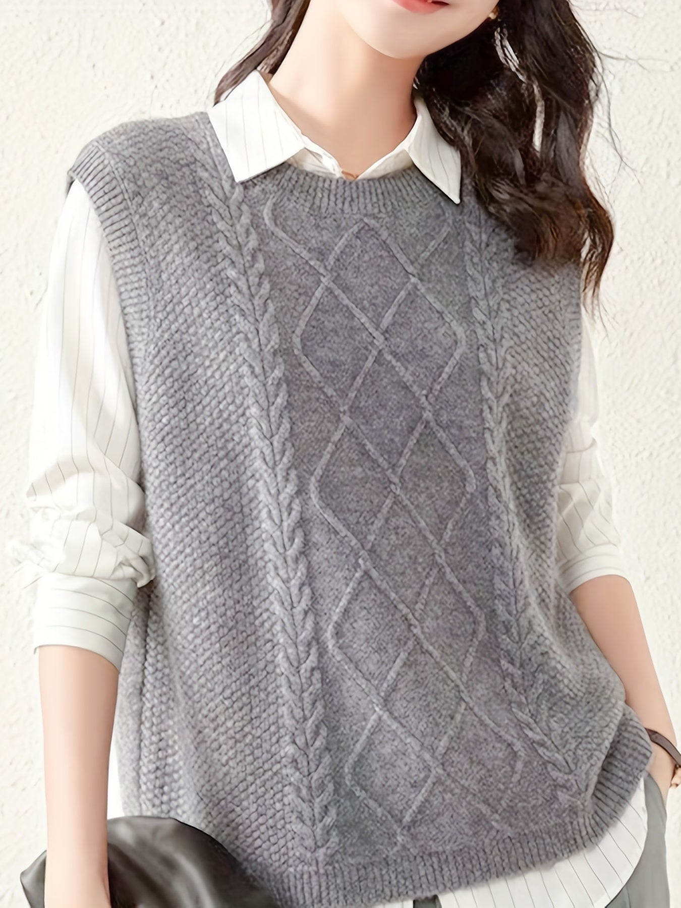 Cardigan stickad tröja