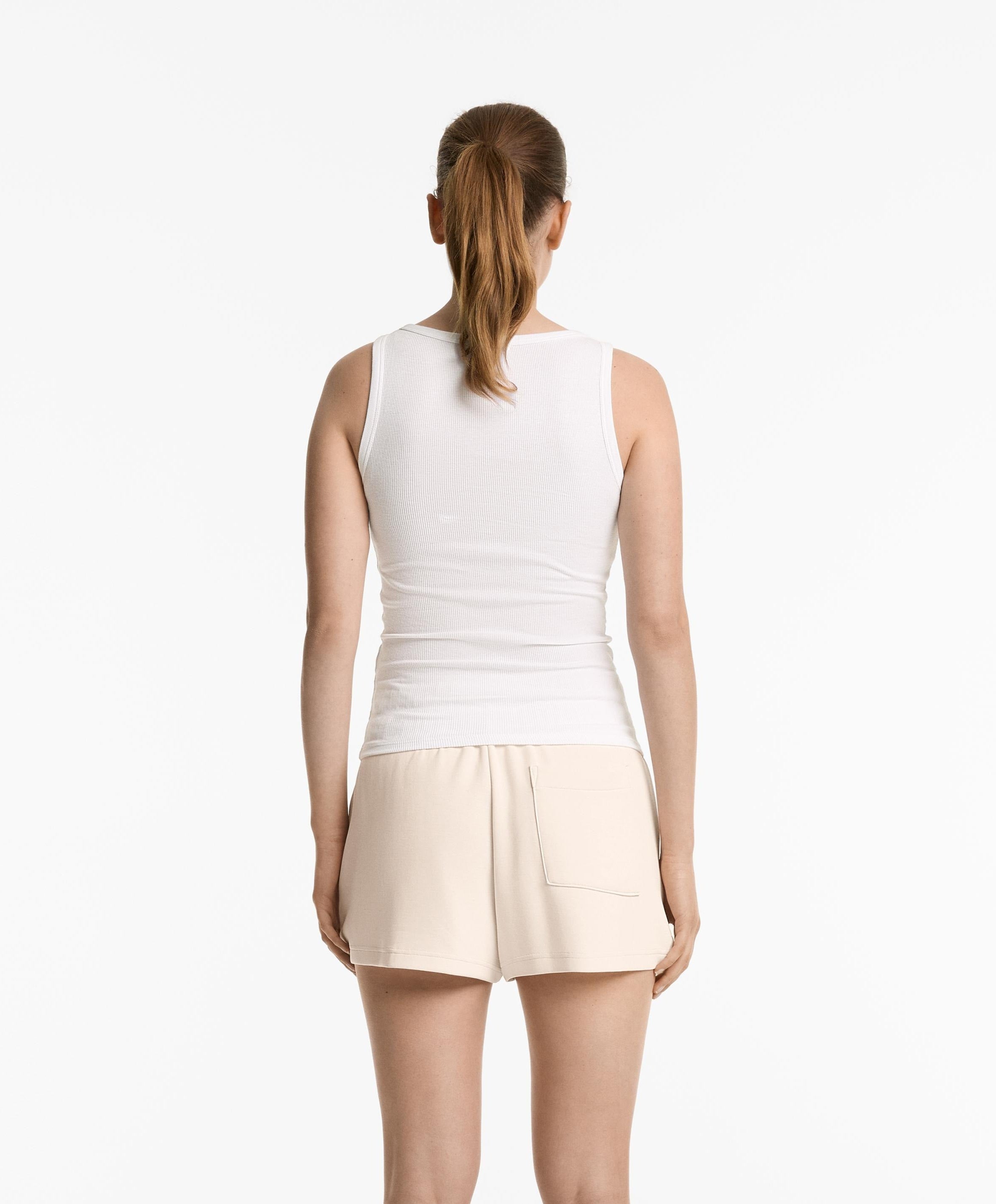 Ribbad Henley tanktopp