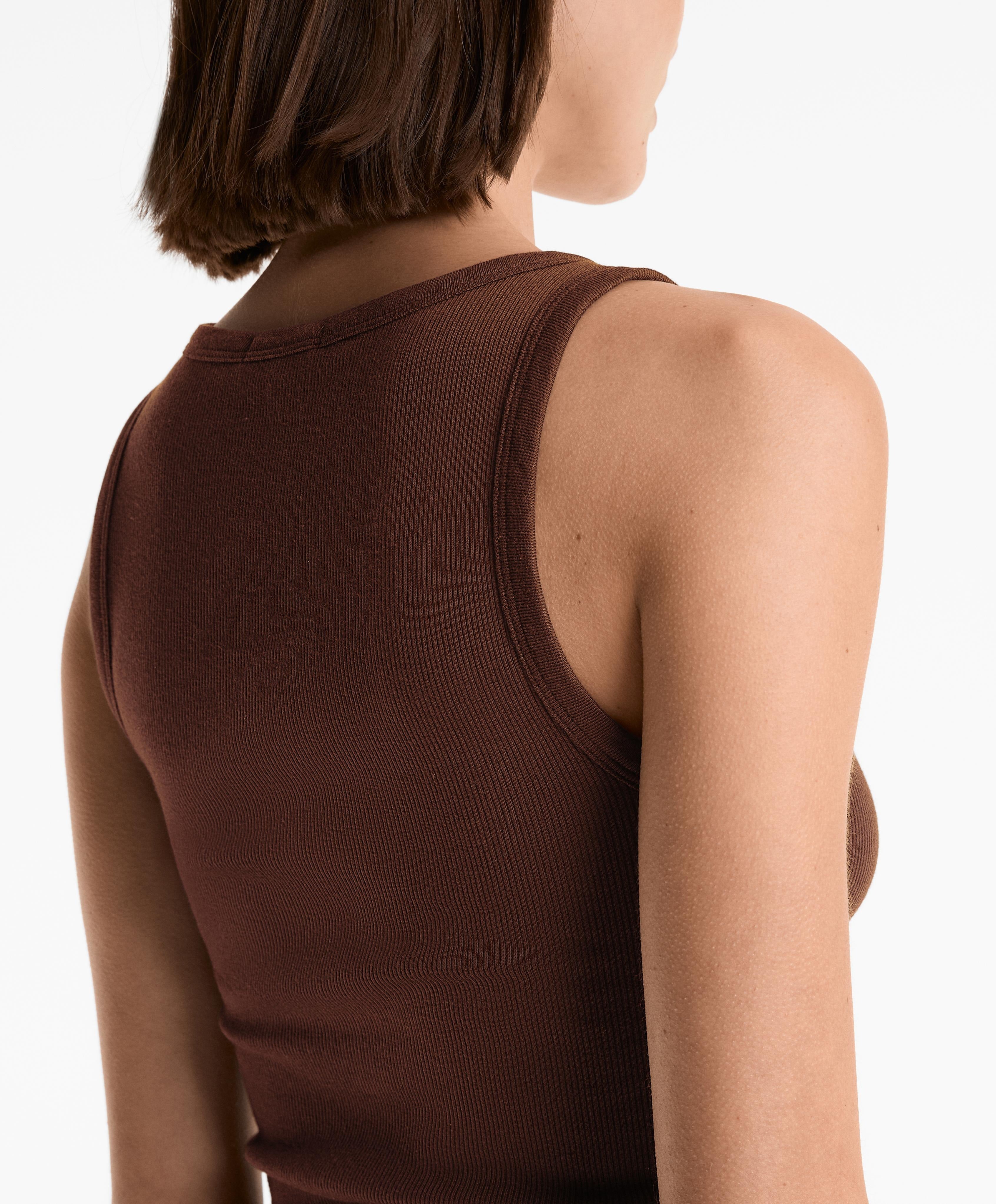 Ribbad Henley tanktopp