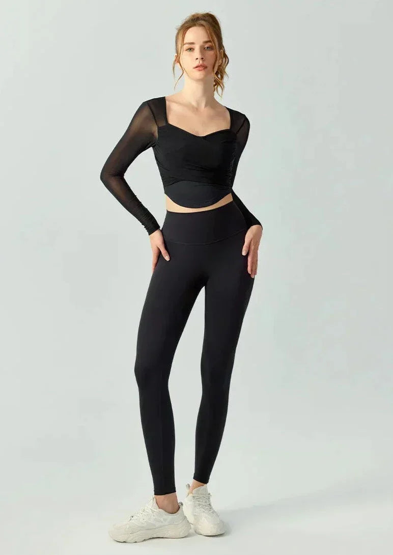 Snodd sport-T-shirt med bar rygg