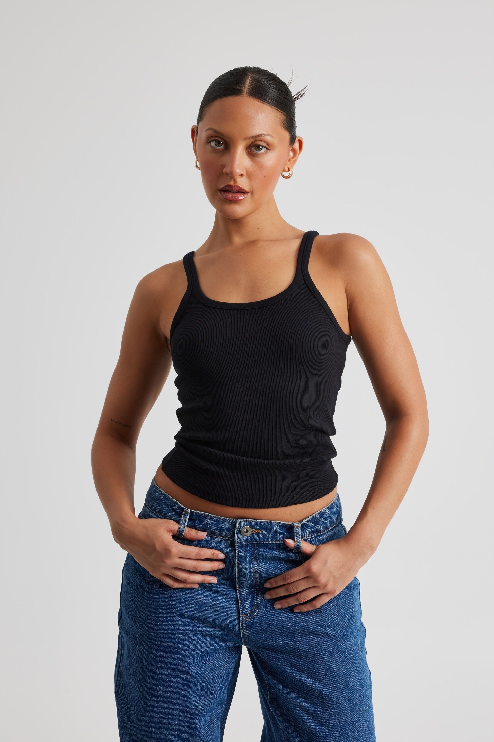 Klassisk ribbad tanktopp