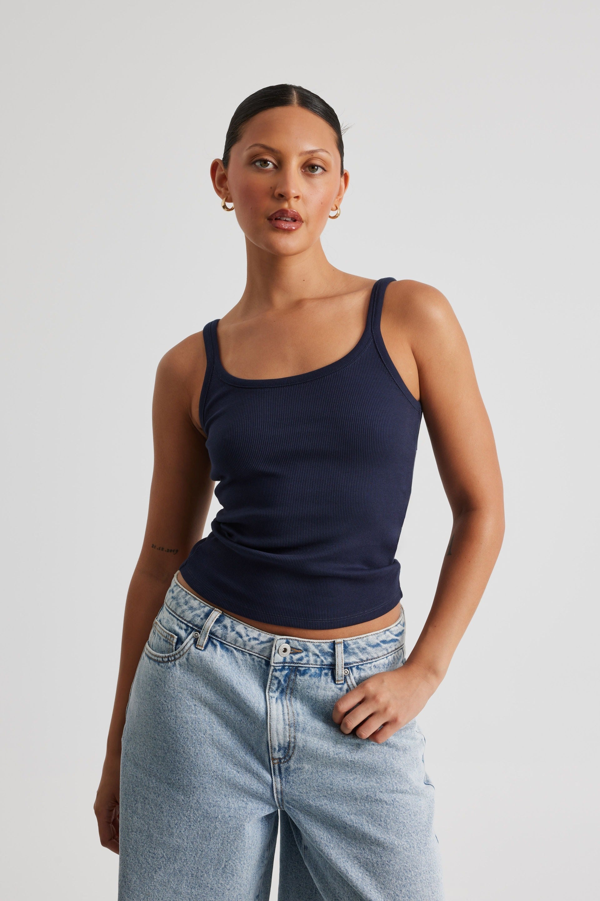 Klassisk ribbad tanktopp