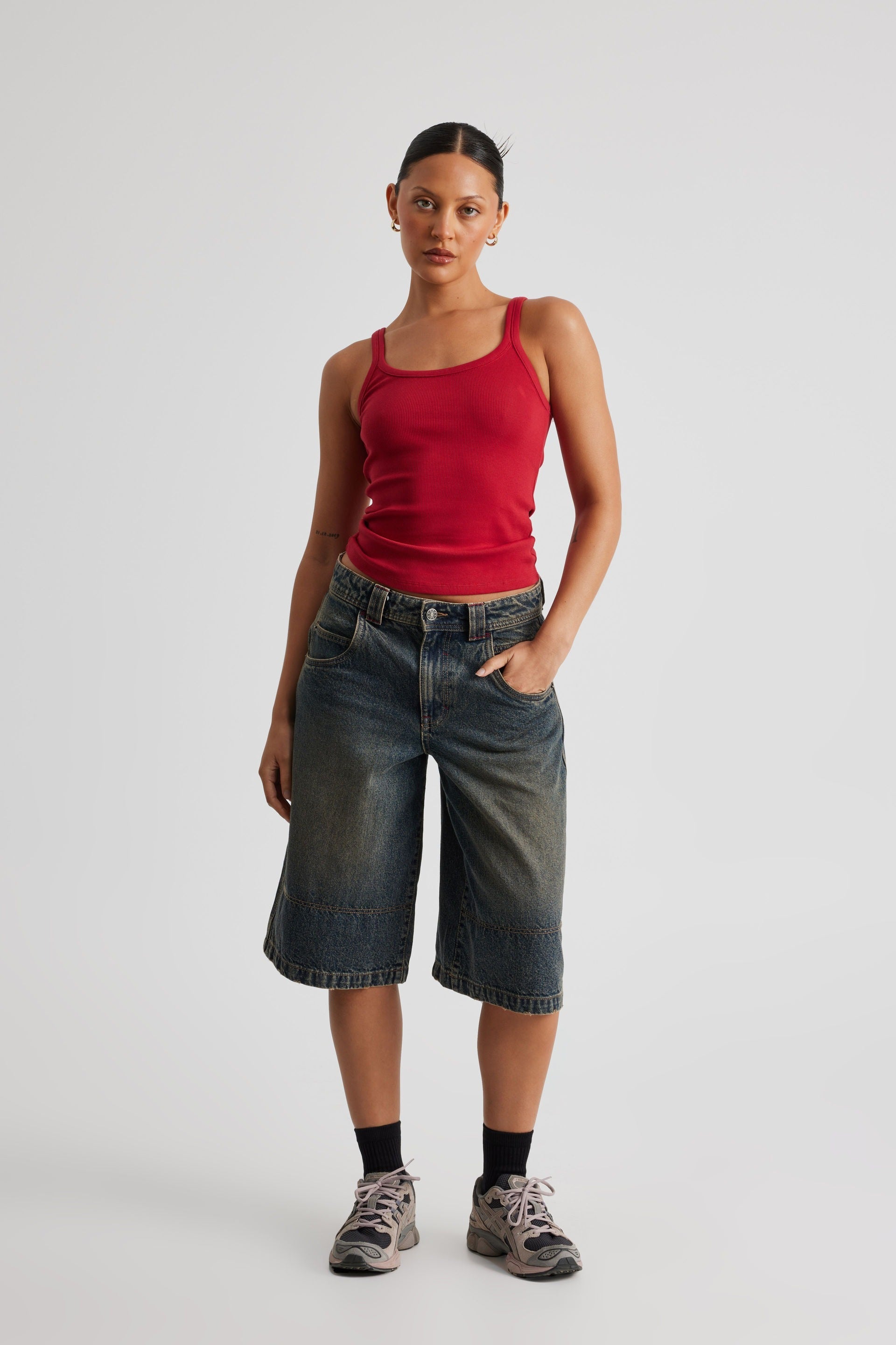 Klassisk ribbad tanktopp