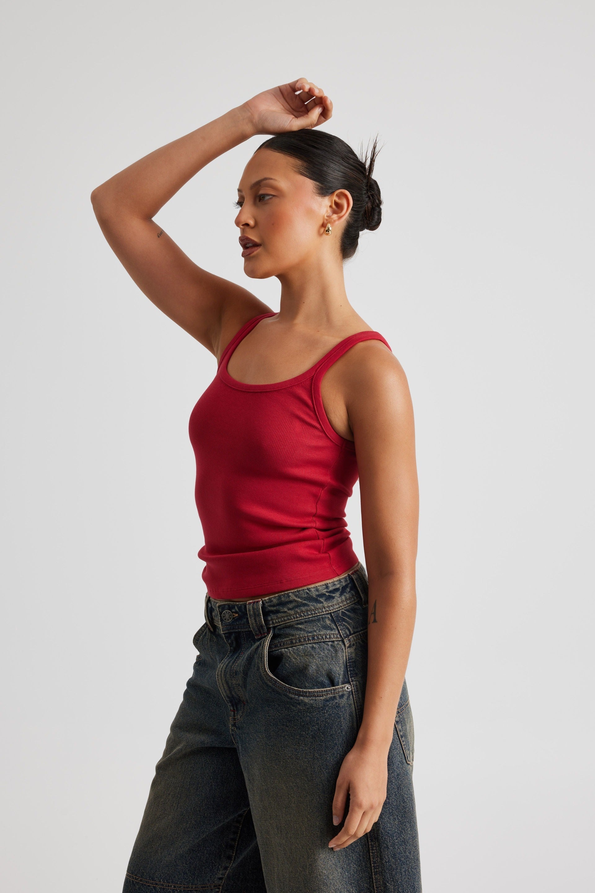 Klassisk ribbad tanktopp