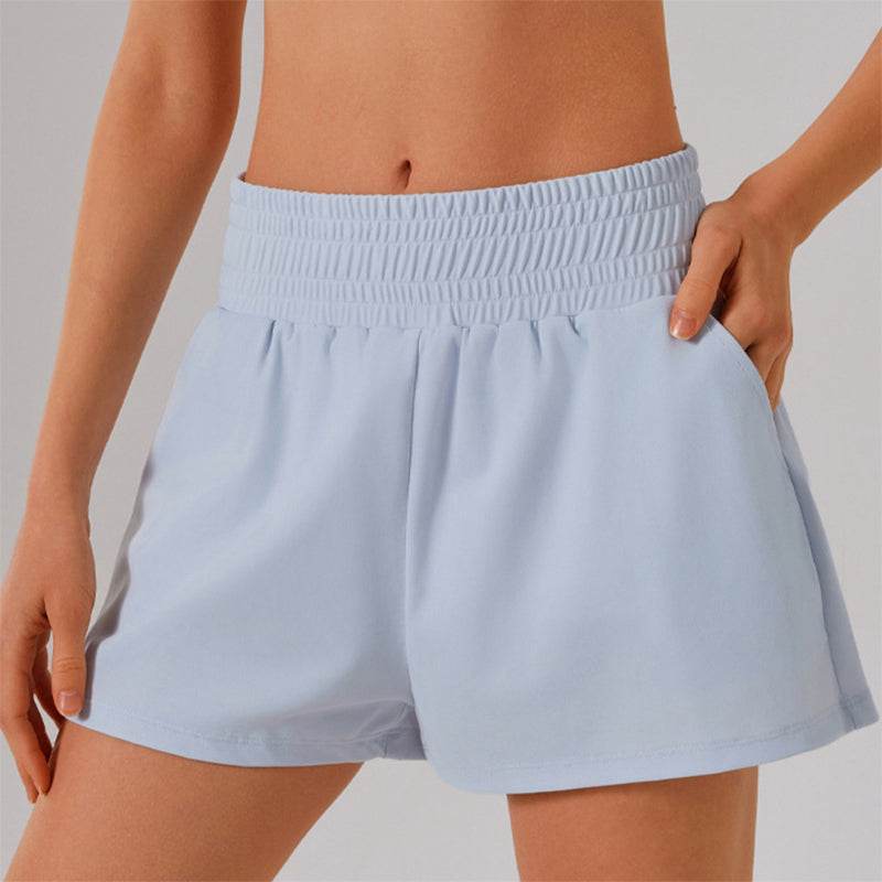 Lätta sportshorts med hög midja
