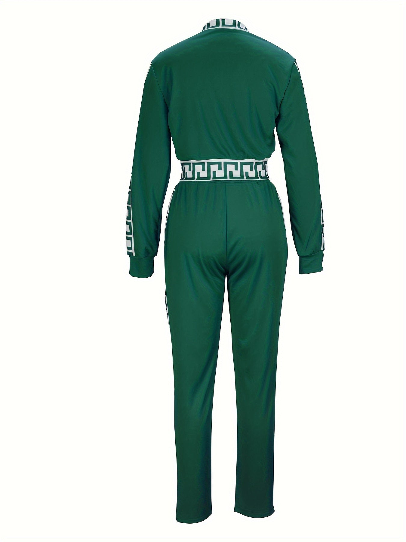 Sportblus och byxor med printdetaljer