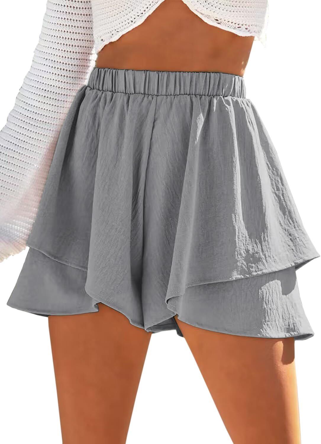 Volangshorts med lager-effekt