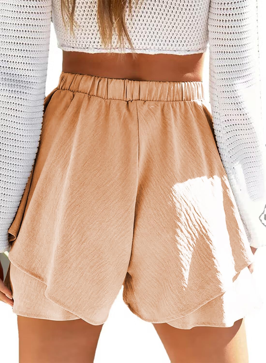Volangshorts med lager-effekt
