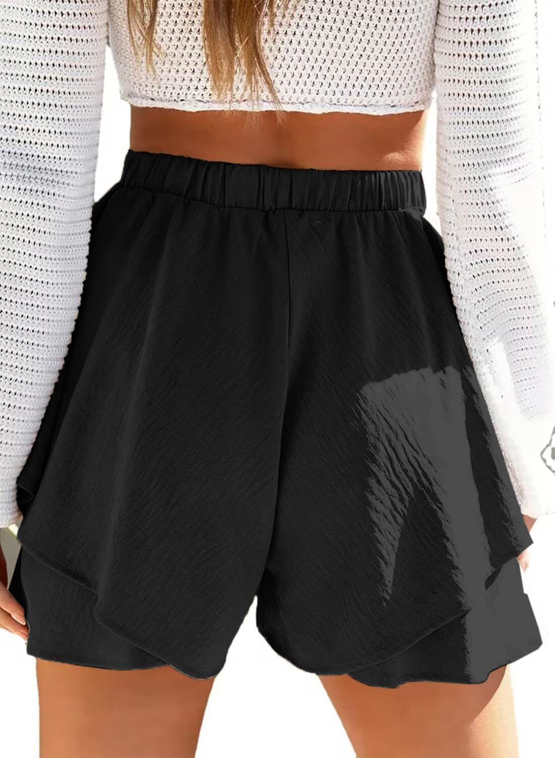 Volangshorts med lager-effekt