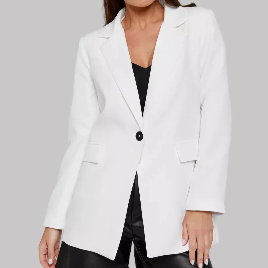 Oversize enkelknäppt kavaj