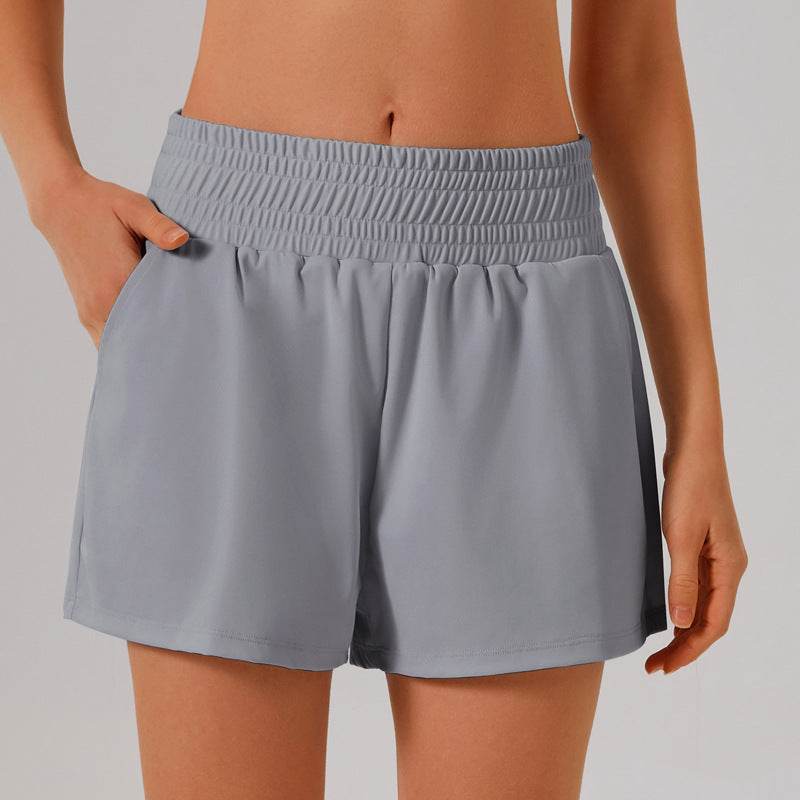 Lätta sportshorts med hög midja