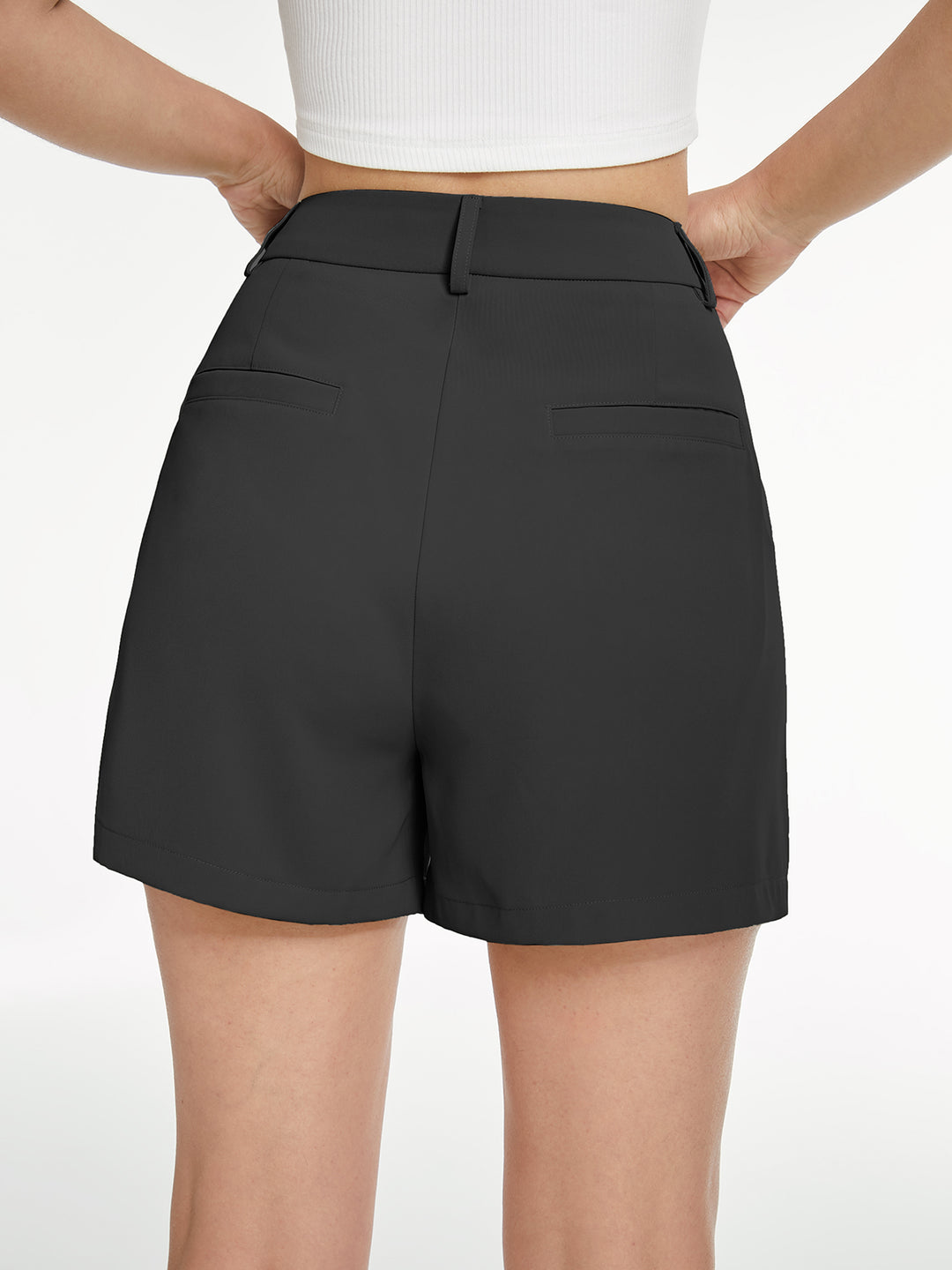 Svarta eleganta cityshorts