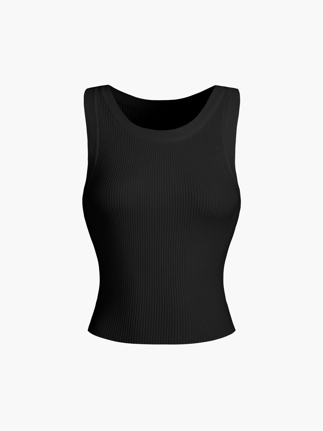 Ribbad ärmlös topp