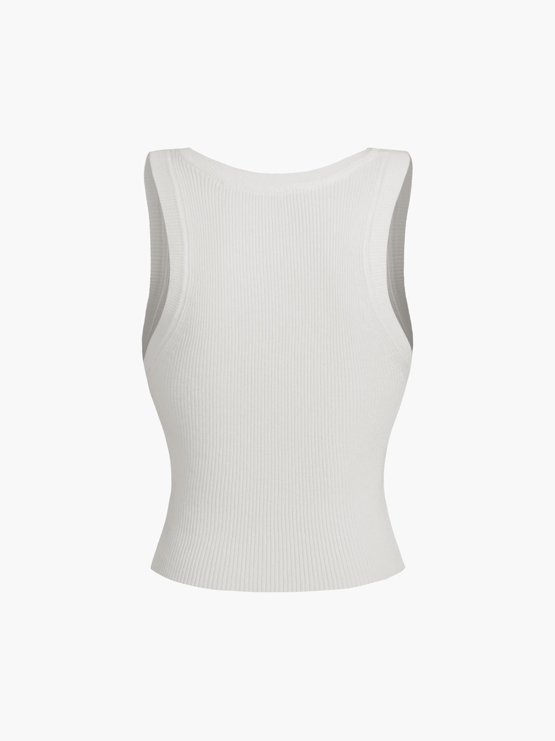 Ribbad ärmlös topp