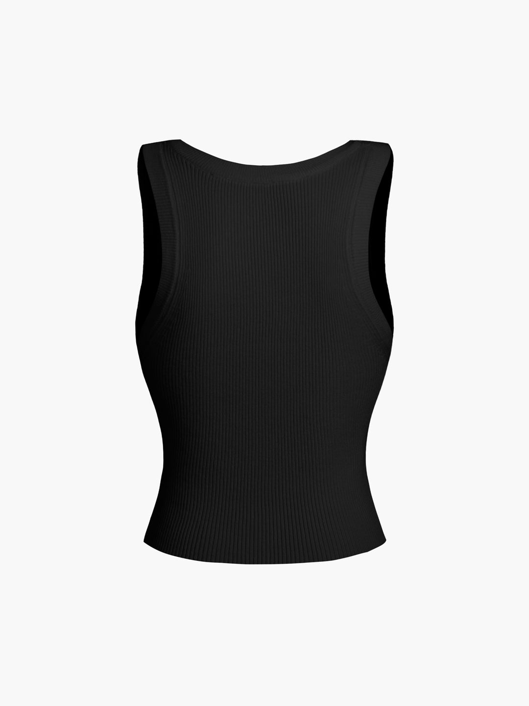 Ribbad ärmlös topp