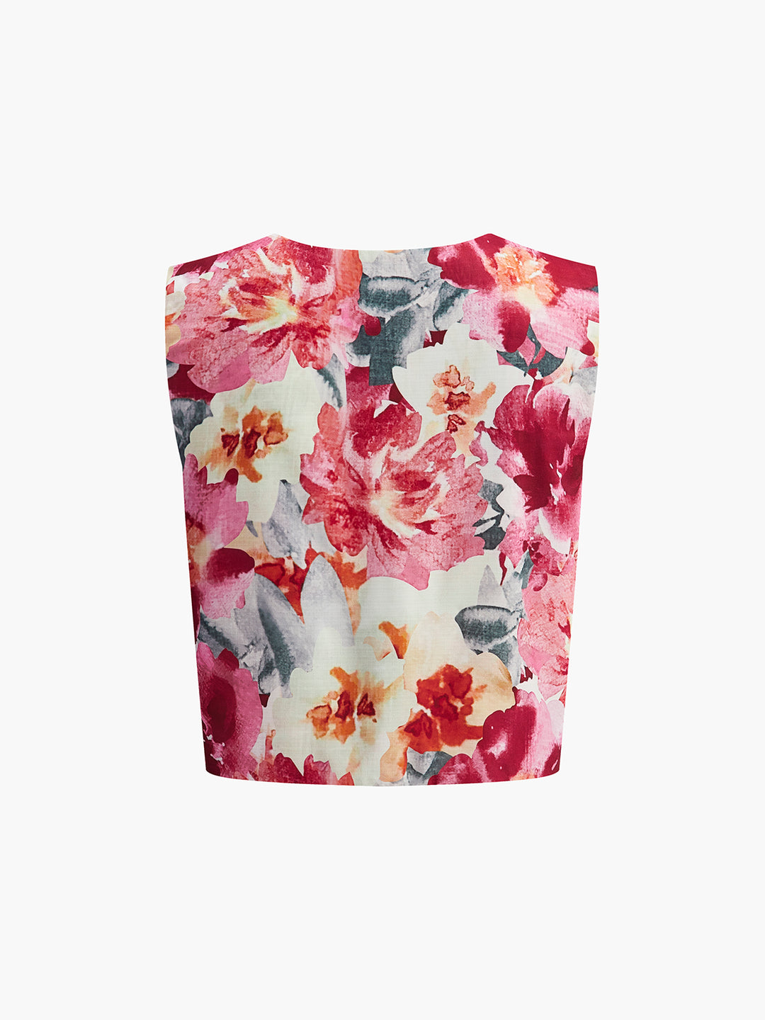Blommigt sommarset med topp och shorts