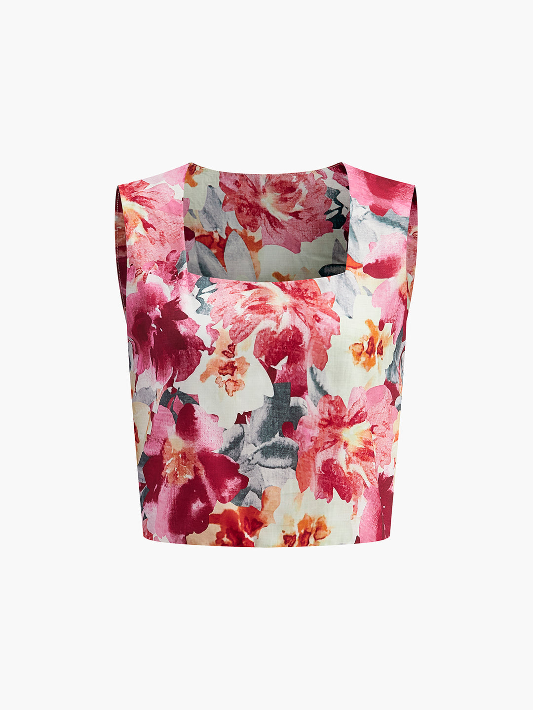Blommigt sommarset med topp och shorts
