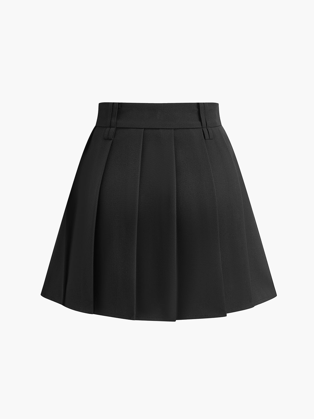 Svart plisserad minikjol