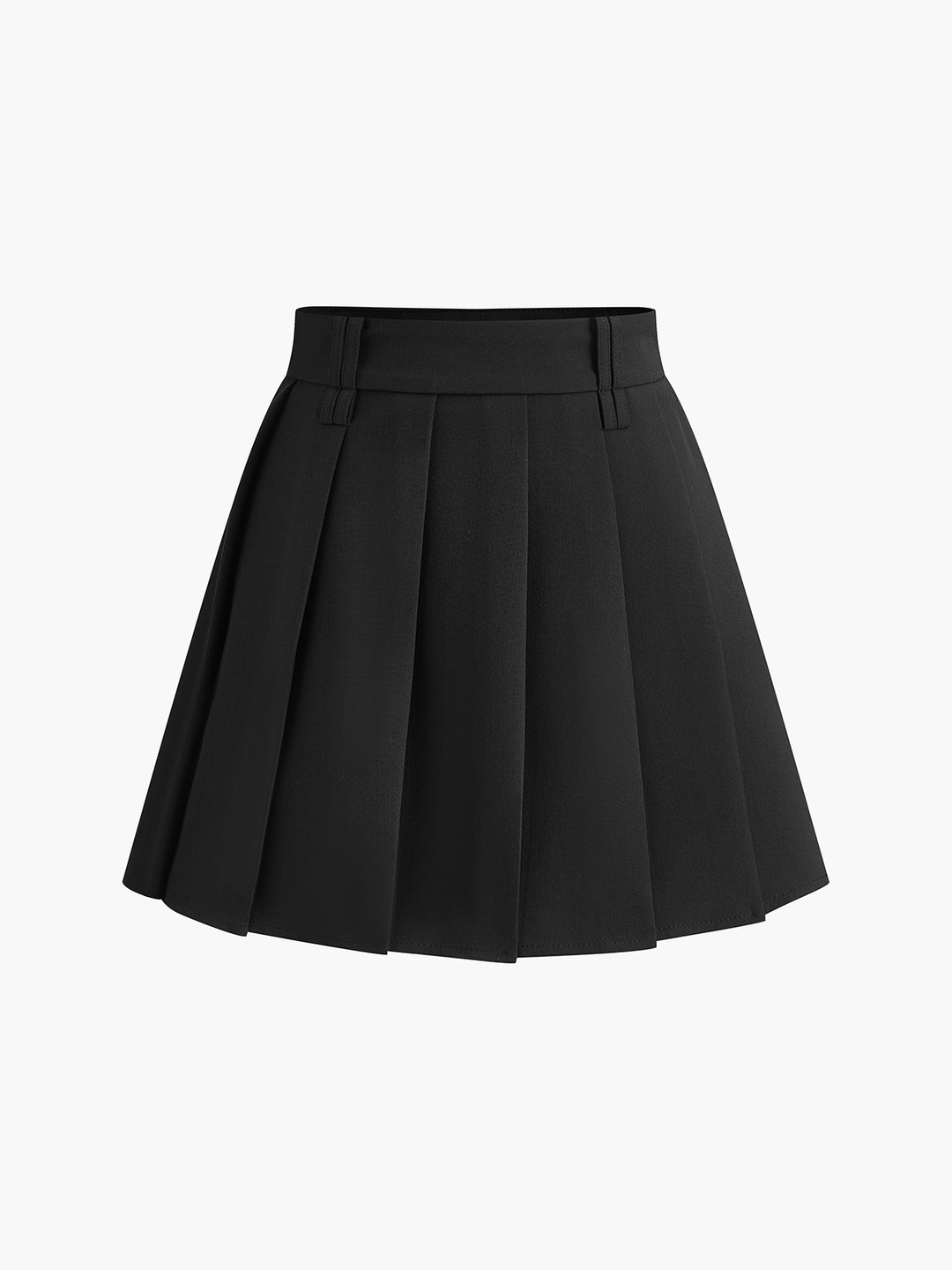 Svart plisserad minikjol