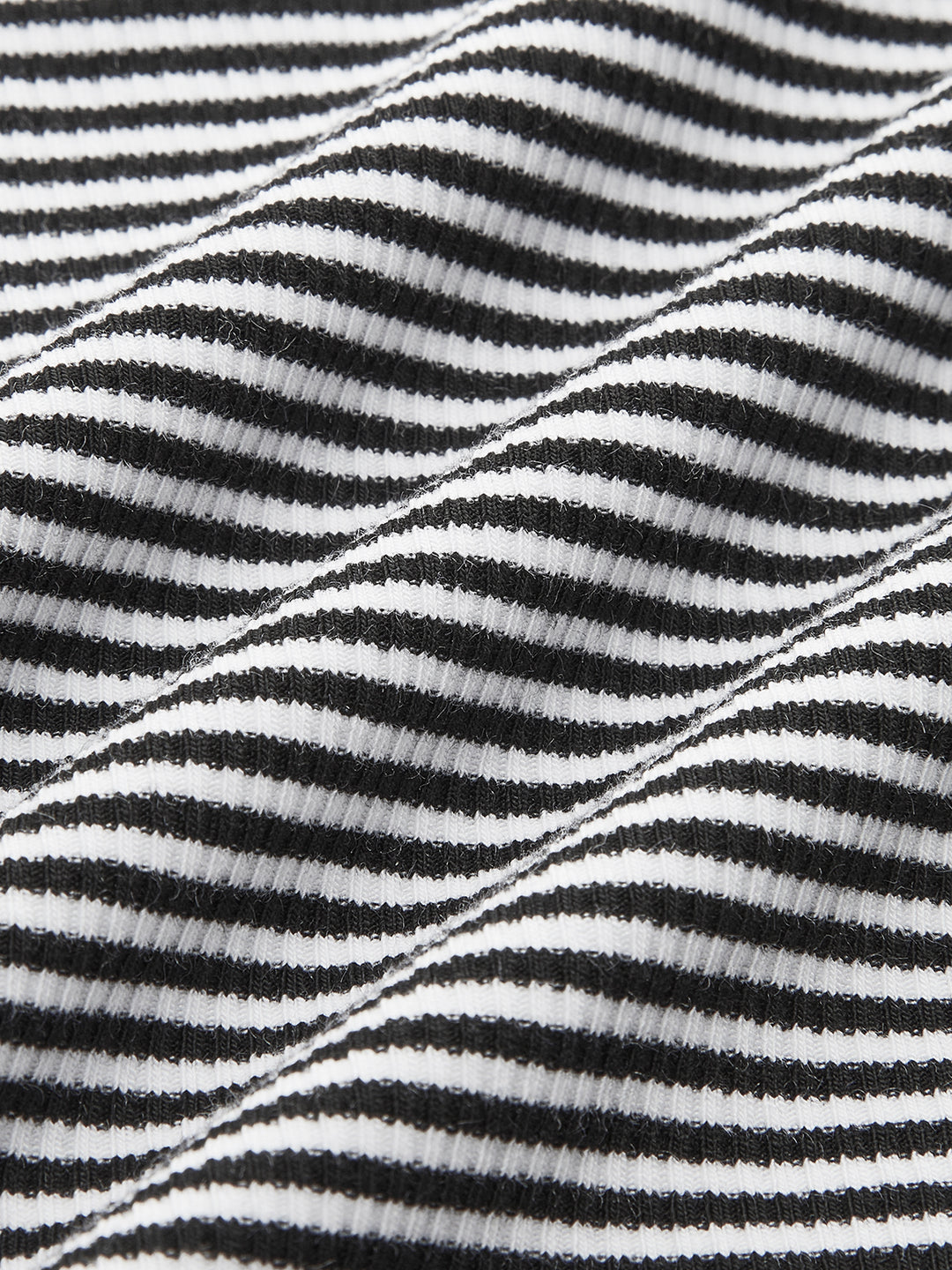 Svartvit randig cropped linne