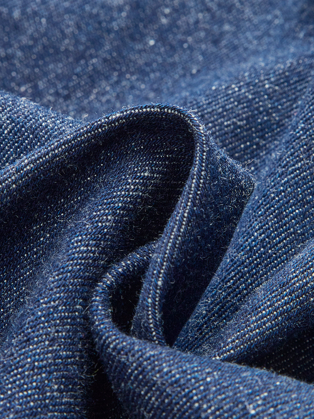 Mörkblå maxikjol i denim