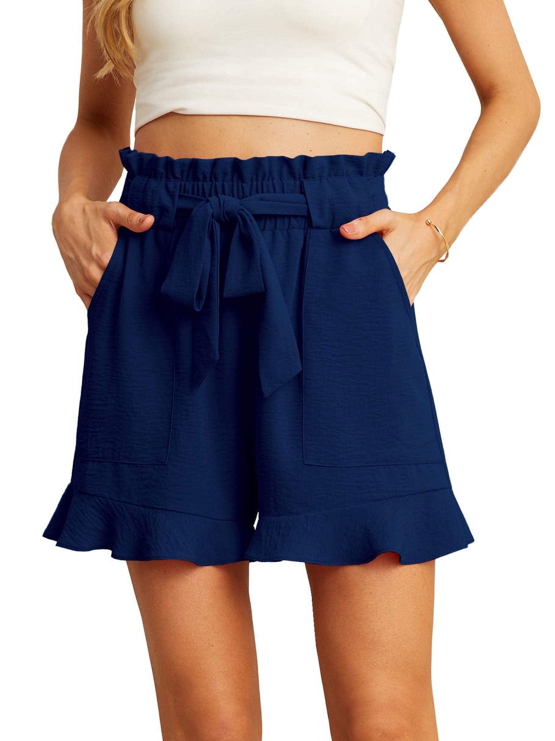 Volangshorts med knytskärp