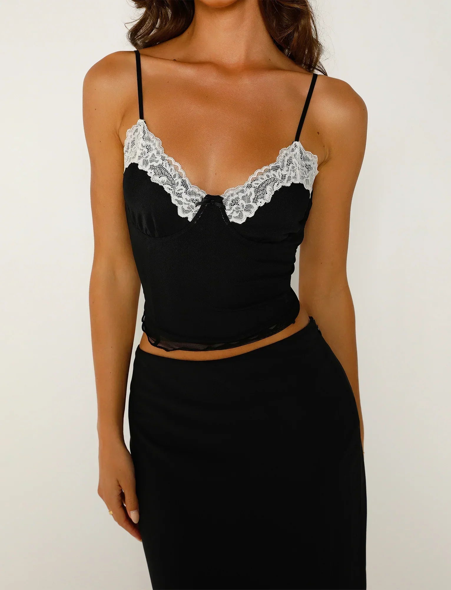 Vintage spets topp