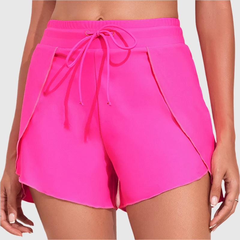 Sportiga shorts med omlottlook