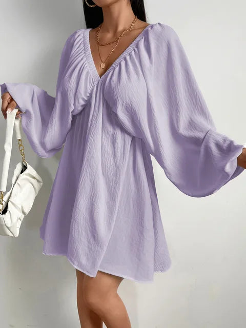 Boho off-shoulder miniklänning