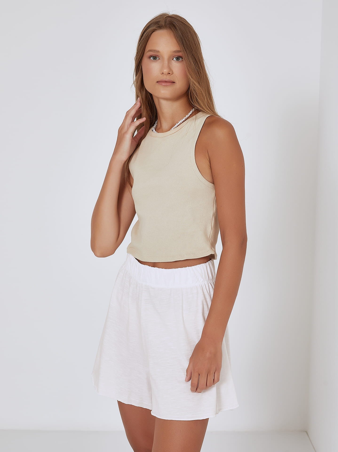 Vida shorts med resårmidja