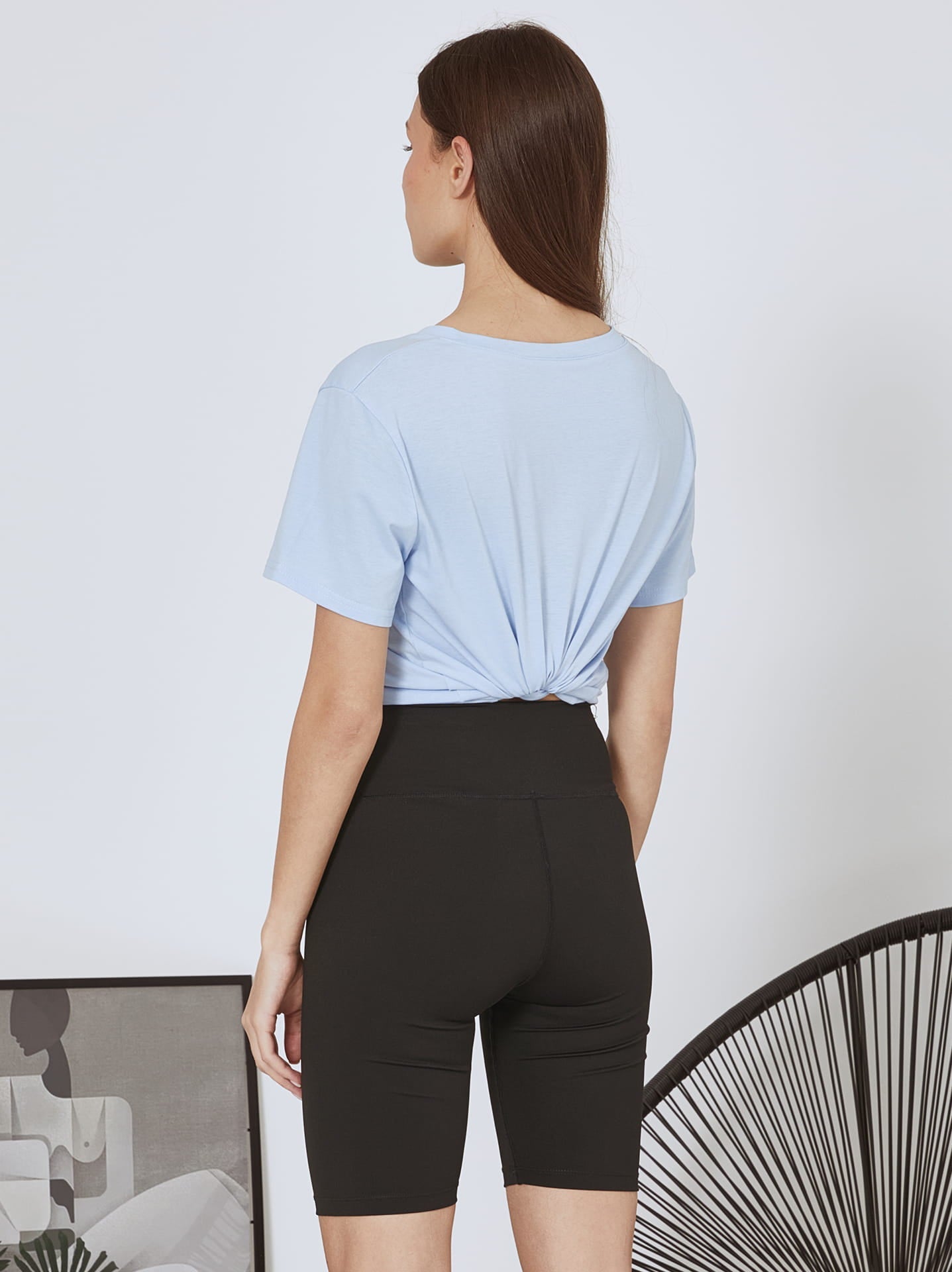 Cykelshorts med hög midja