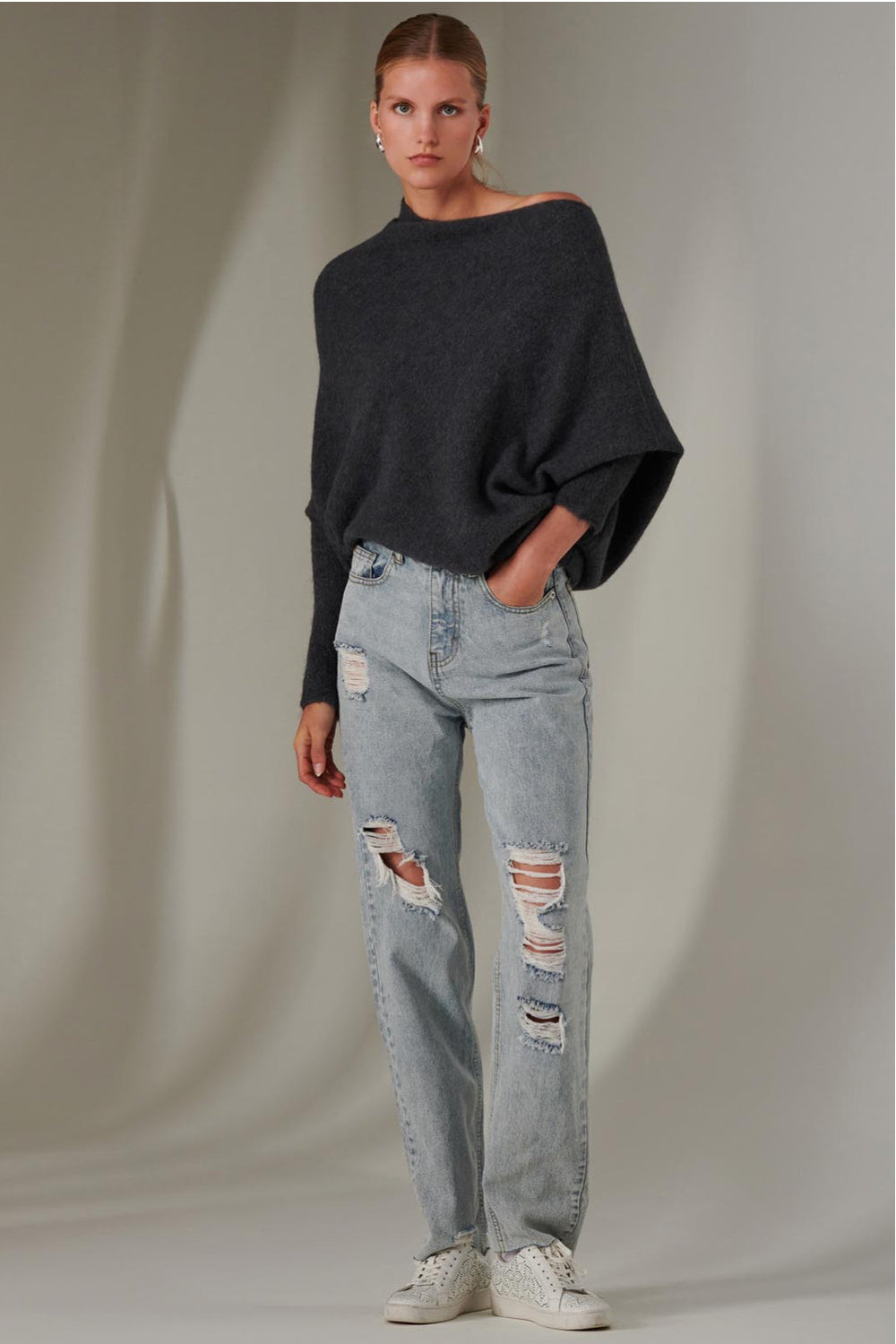 MARLOWE TRÖJA MED FLADDRIGA ÄRMAR