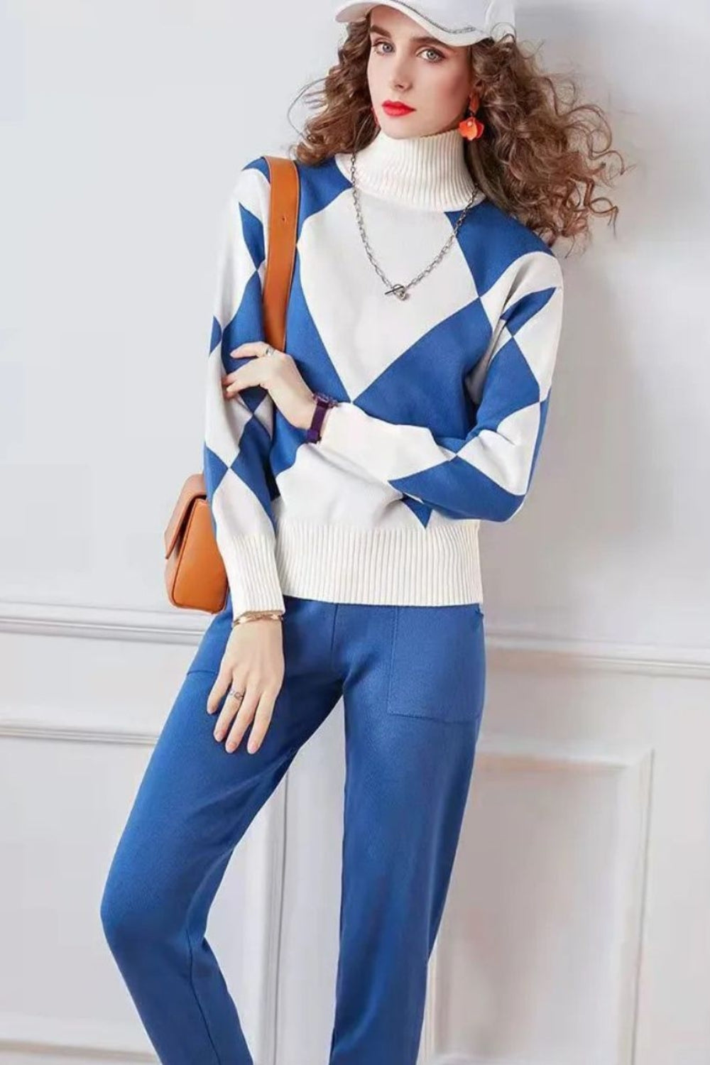 GUVARIA STICKAT SET MED DIAMANTMÖNSTER