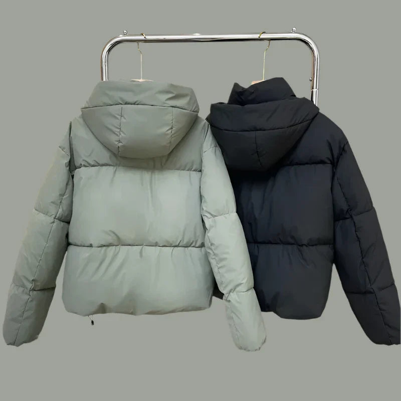 Vinter Casual Loose Bomull Vadderad Jacka