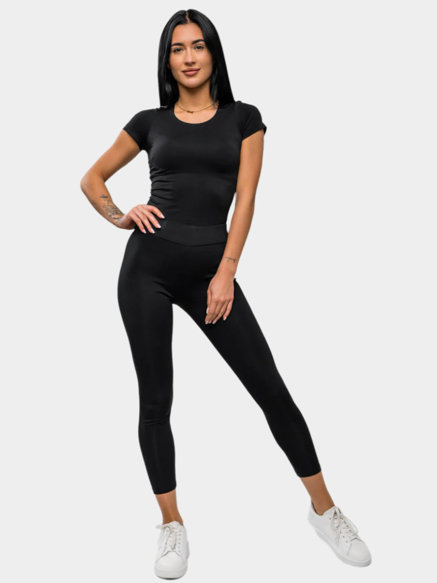 Klassiska svarta leggings