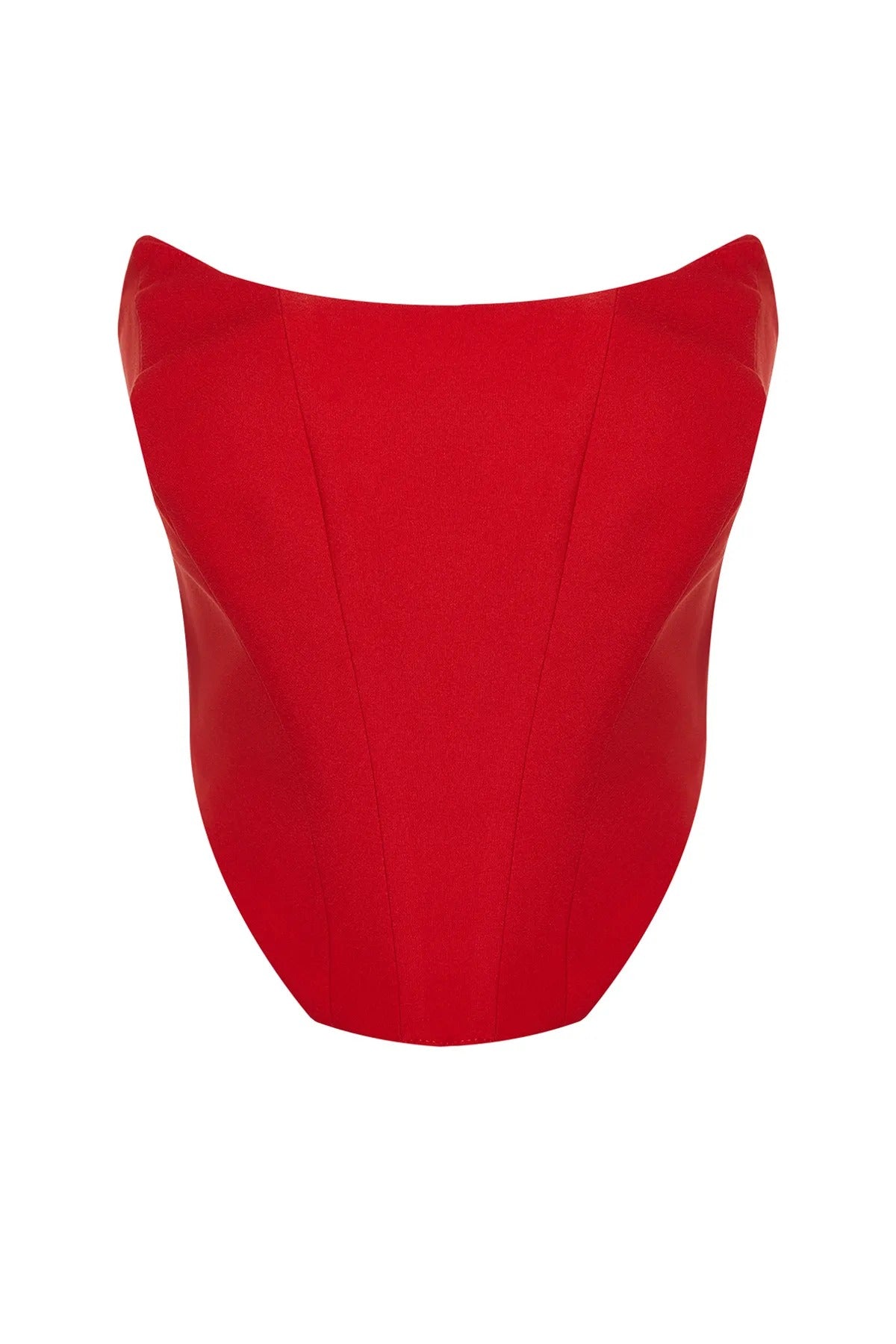 Axelbandslös Bustier topp med åtsittande passform