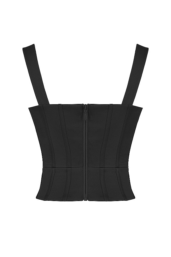 Korsett i structuredsatin