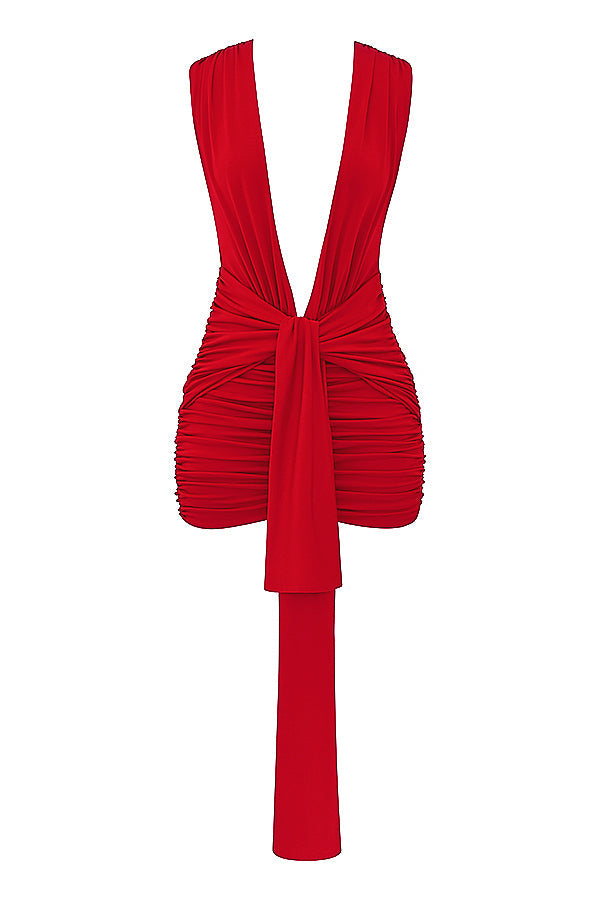 Miniklänning med körsbär och veck (Copy)