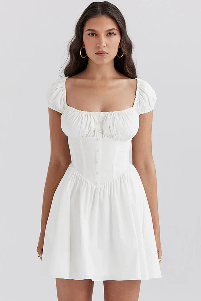 Off-shoulder Korsettklänning