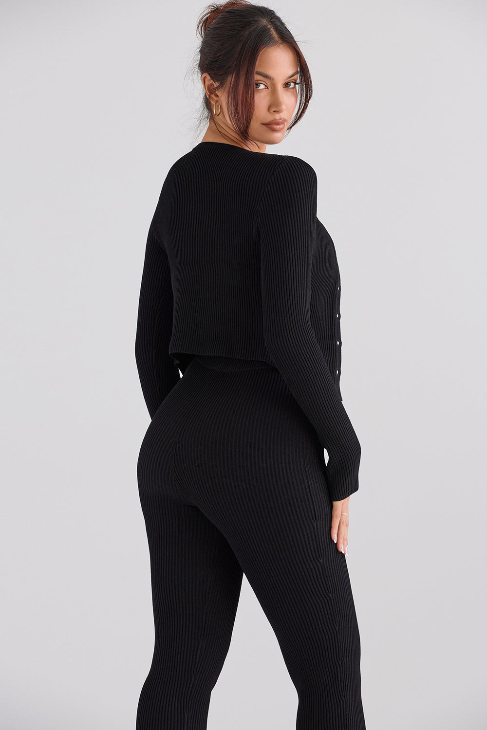 Knitted blouse with narrow pants